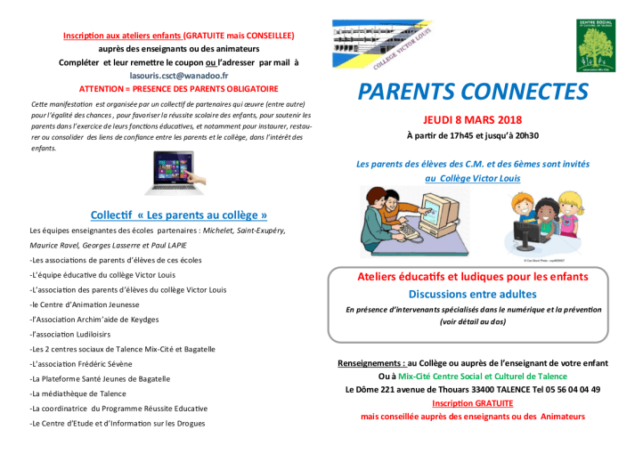parents connectés plaquette